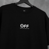 👕 تیشرت دورس سه نخ پنبه طرح OFF (سایز L)