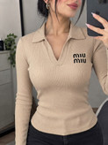 🧶 بلوز یقه دار فانریپ Miu Miu
