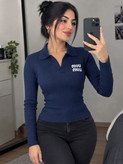 بلوز یقه دار فانریپ Miu Miu💙