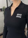 بلوز یقه دار فانریپ Miu Miu🖤