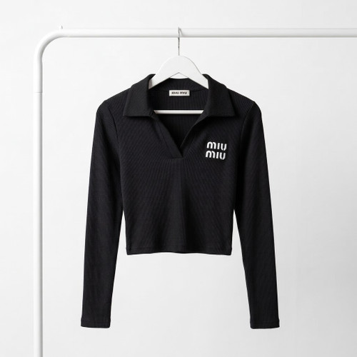 بلوز یقه دار فانریپ Miu Miu🖤